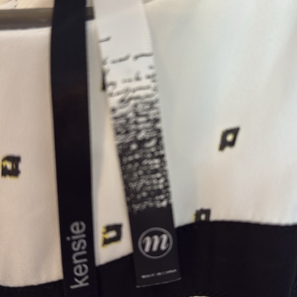 Kensie White and Black Sleeveless Sundress for Weddings - Picture 3 of 6